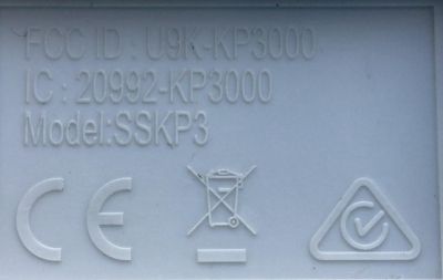 CONTROL REMOTO PARA SISTEMA DEL HOGAR SIMPLISAFE / NUMERO DE PARTE U9K-KP300 / 20992-KP300 / SSKP3 / S/N / 008E7F42 - Imagen 2